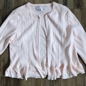 Gal Meets Glam Blush Cropped Cardigan